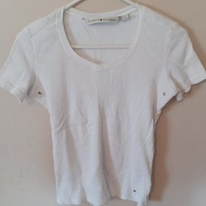 Tommy Hilfiger Women's Top White Medium